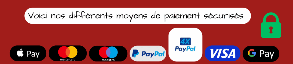 Moyens de paiements sécurisés de PIN OUPS COMPANY