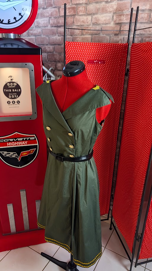 robe pin up kaki militaire