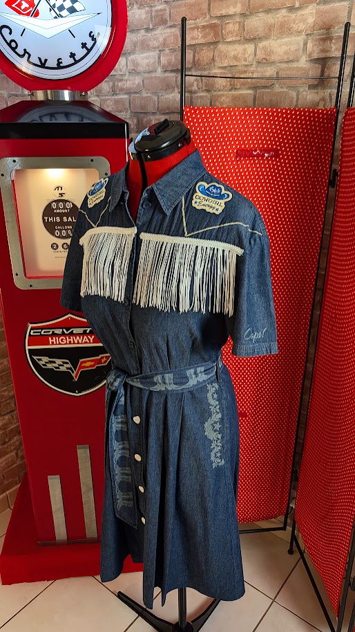 robe pin up country cow girl retro