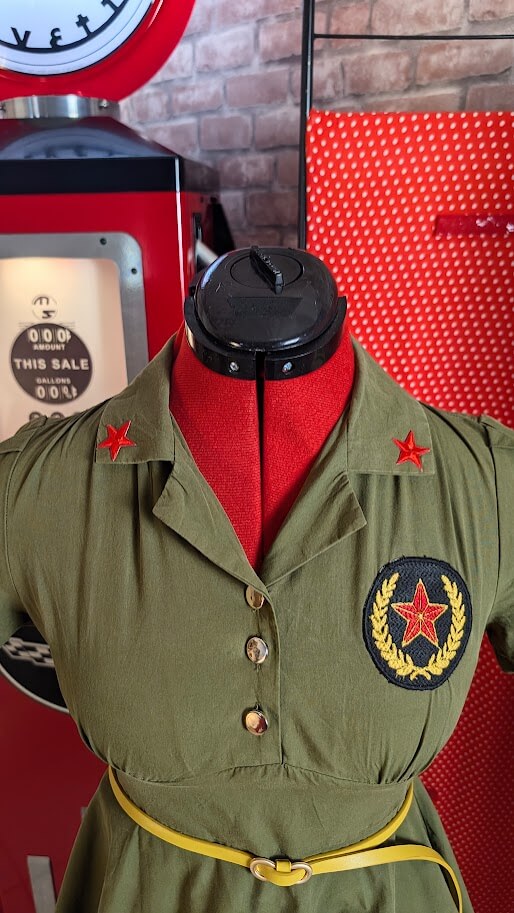robe pin up militaire retro