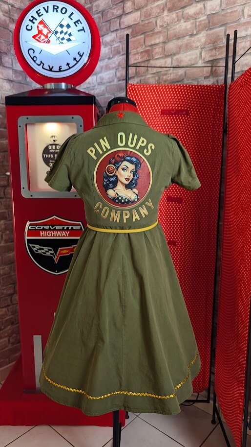robe pin up militaire retro